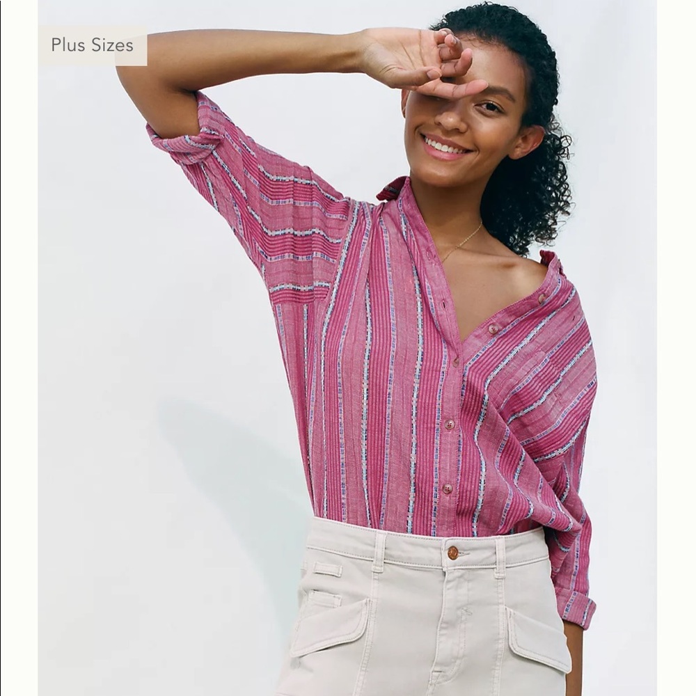 Pilcro Anthropologie Button down. Size S. NWT